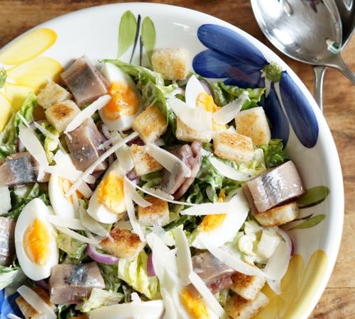 Caesar Salade met Hollandse Nieuwe